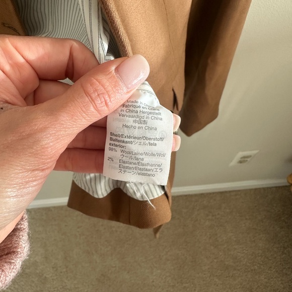 J.Crew Regent blazer in a camel brown wool size 16 - Picture 11 of 11
